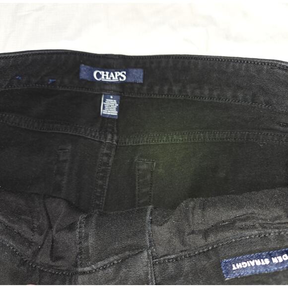 Chaps Black Madden Straight Jeans Woman's Size 6 - Picture 3 of 7